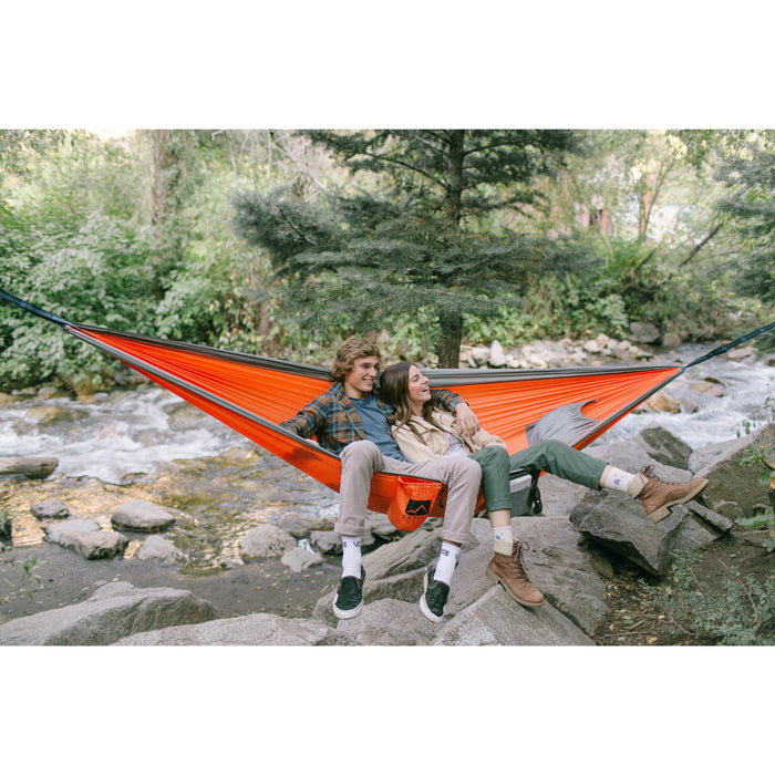 Corvus Outdoors Double Camping Hammock Inidigo Blue / Gray