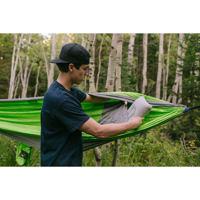 Corvus Outdoors Double Camping Hammock Inidigo Blue / Gray